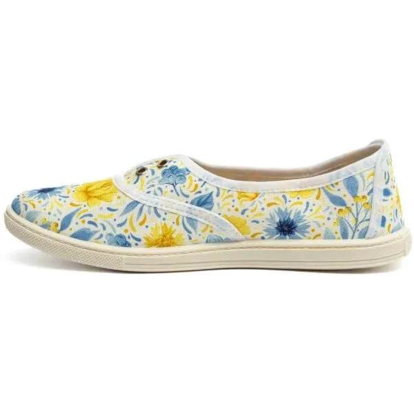 Oldcom SARAH PRINT Dámska slip-on obuv, biela, veľkosť