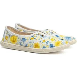 Oldcom SARAH PRINT Dámska slip-on obuv, biela, veľkosť