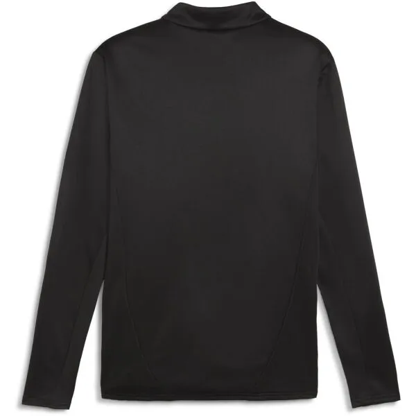 Puma TEAMFINAL WARM TOP Pánska futbalová mikina, čierna, veľkosť