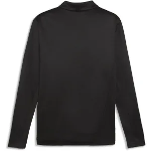 Puma TEAMFINAL WARM TOP Pánska futbalová mikina, čierna, veľkosť