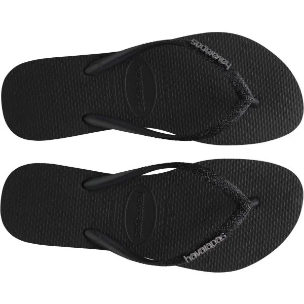 HAVAIANAS SLIM GLITTER II Dámske žabky, čierna, veľkosť 43/44