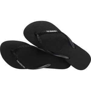 HAVAIANAS SLIM GLITTER II Dámske žabky, čierna, veľkosť 43/44
