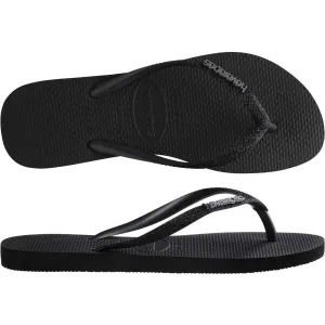 HAVAIANAS SLIM GLITTER II Dámske žabky, čierna, veľkosť 43/44