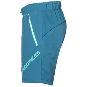 PROGRESS GENIA SHORTS Dámske outdoorové kraťasy, tyrkysová, veľkosť