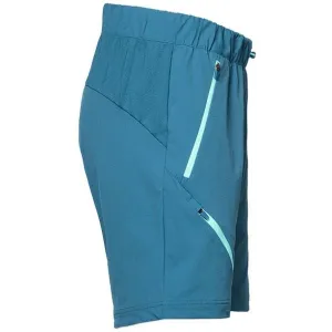 PROGRESS GENIA SHORTS Dámske outdoorové kraťasy, tyrkysová, veľkosť