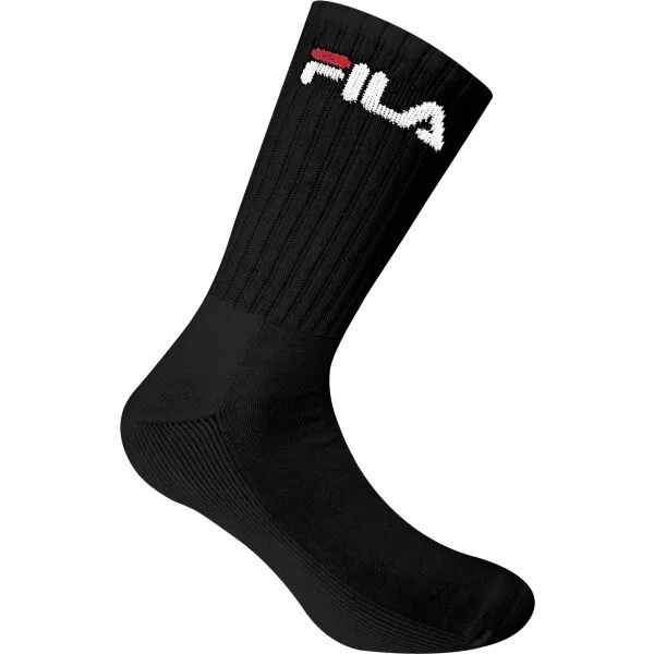 Fila NORMAL PLAIN HALF TERRY 2 PCS Športové ponožky, čierna, veľkosť 39-42