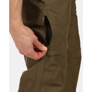KILPI JASPER Pánske outdoorové nohavice, khaki, veľkosť