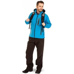 Hi-Tec TRAMAN SOFTSHELL PANTS LIGHT Pánske outdoorové nohavice, čierna, veľkosť