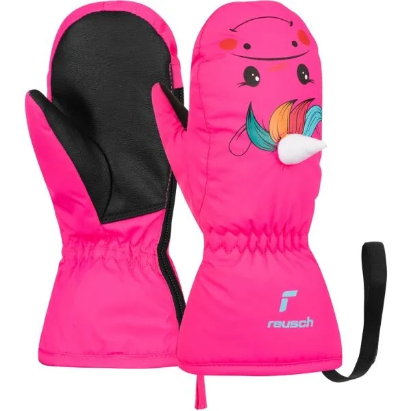 Reusch SWEETY MITTEN Zimné rukavice pre najmenších, ružová, veľkosť 2