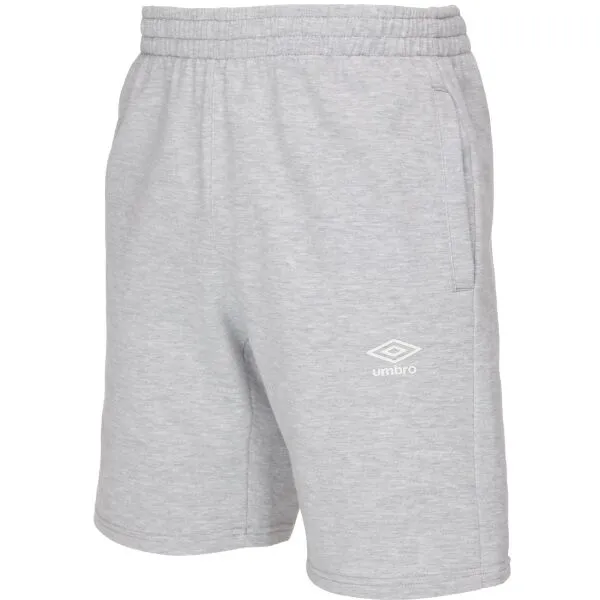 Umbro FRENCH TERRY SHORT ESSENTIALS Pánske teplákové kraťasy, sivá, veľkosť