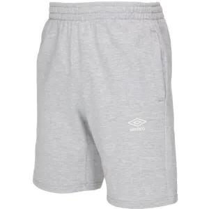 Umbro FRENCH TERRY SHORT ESSENTIALS Pánske teplákové kraťasy, sivá, veľkosť