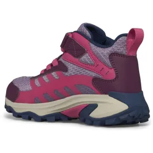 Dievčenská členková turistická obuv MERRELL Moab Speed 2 Mid A C WTRPF berry