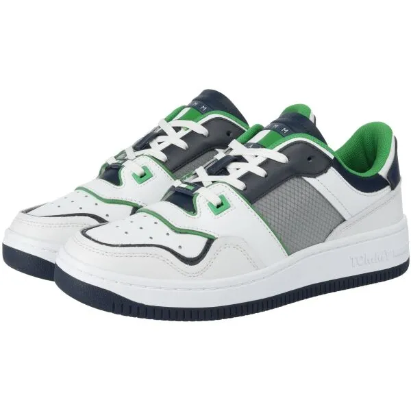 Tommy Hilfiger TOMMY JEANS BASKET MESH Pánske nízke tenisky, biela, veľkosť