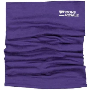 MONS ROYALE DOUBLE UP Teplý nákrčník z Merino vlny, fialová, veľkosť UNI