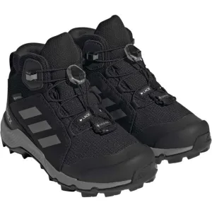Juniorská členková turistická obuv ADIDAS Terrex Mid Jr GTX core black grey three core black