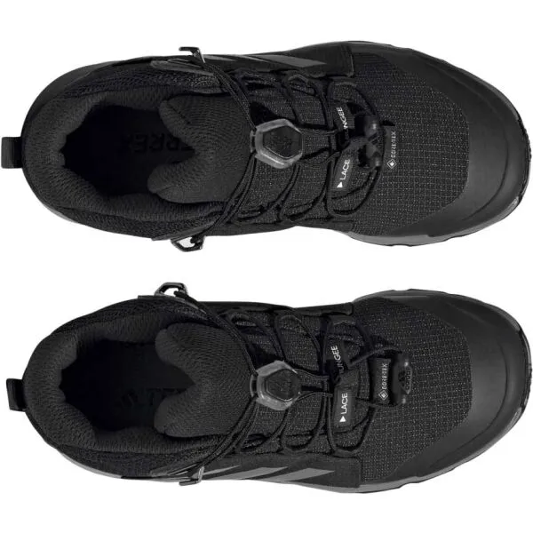 Juniorská členková turistická obuv ADIDAS Terrex Mid Jr GTX core black grey three core black