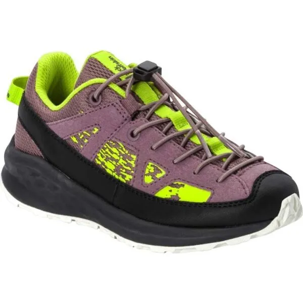 Jack Wolfskin VILI SNEAKER LOW K Detská treková obuv, fialová, veľkosť