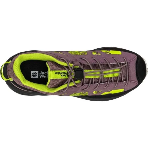 Jack Wolfskin VILI SNEAKER LOW K Detská treková obuv, fialová, veľkosť