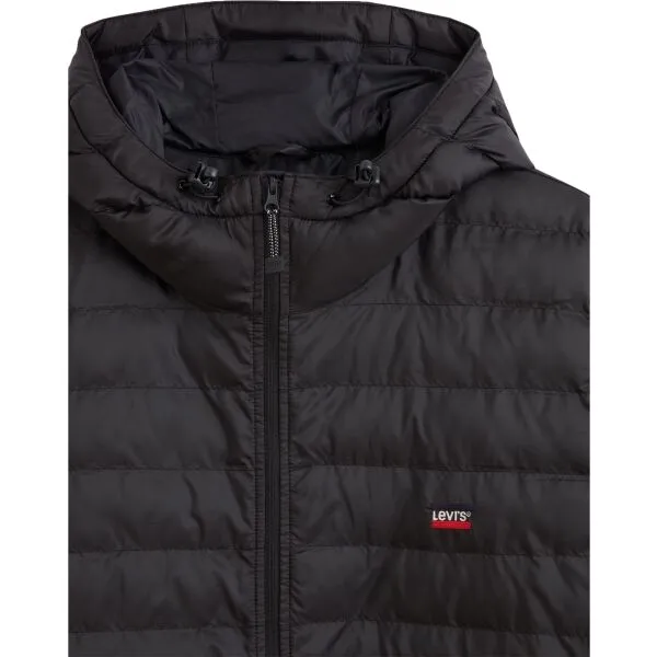 Levi's&reg; PRESIDIO PACKABLE HOODED JACKET Pánska bunda, čierna, veľkosť