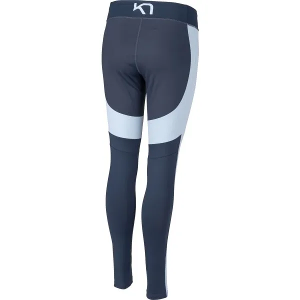KARI TRAA VICKY TIGHTS Dámske športové legíny, tmavo modrá, veľkosť