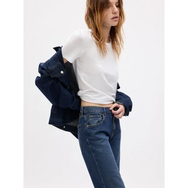 GAP 90S LOOSE Dámske džínsy, tmavo modrá, veľkosť