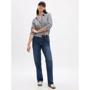 GAP 90S LOOSE Dámske džínsy, tmavo modrá, veľkosť
