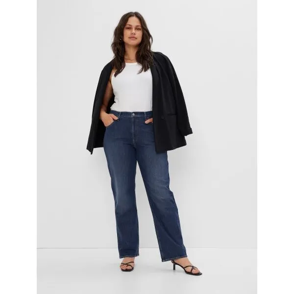 GAP 90S LOOSE Dámske džínsy, tmavo modrá, veľkosť