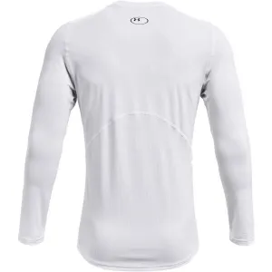 Under Armour HG ARMOUR FITTED LS Pánske tričko s dlhým rukávom, biela, veľkosť