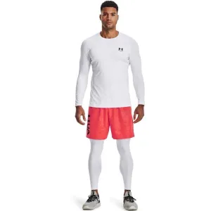 Under Armour HG ARMOUR FITTED LS Pánske tričko s dlhým rukávom, biela, veľkosť