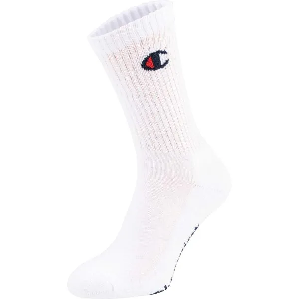 Champion 3PK CREW SOCKS Unisexové ponožky, biela, veľkosť 39-42
