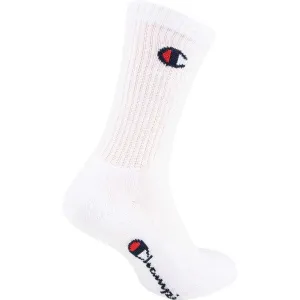 Champion 3PK CREW SOCKS Unisexové ponožky, biela, veľkosť 39-42