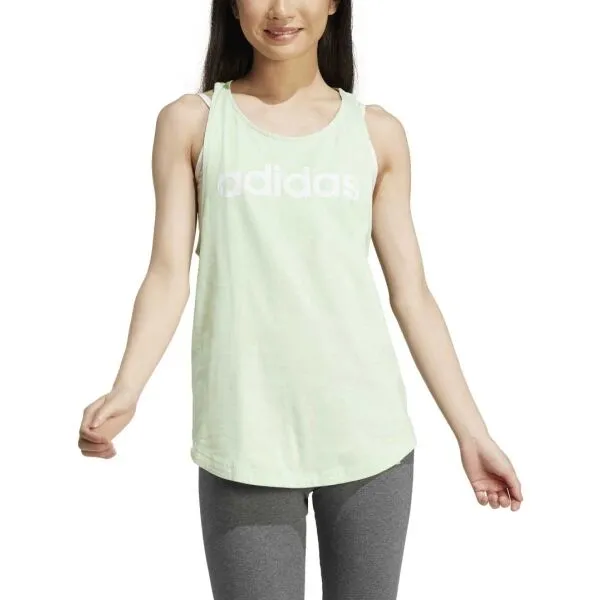 adidas ESSENTIALS LOOSE TANK TOP Dámske tielko, svetlo zelená, veľkosť