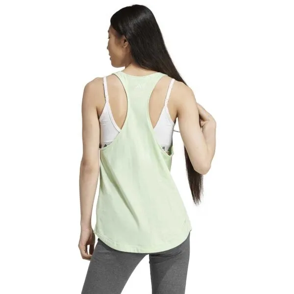adidas ESSENTIALS LOOSE TANK TOP Dámske tielko, svetlo zelená, veľkosť
