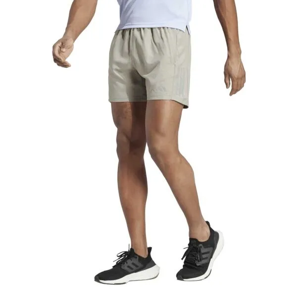 adidas OTR HEATHER SH Pánske bežecké šortky, béžová, veľkosť XXL 5"
