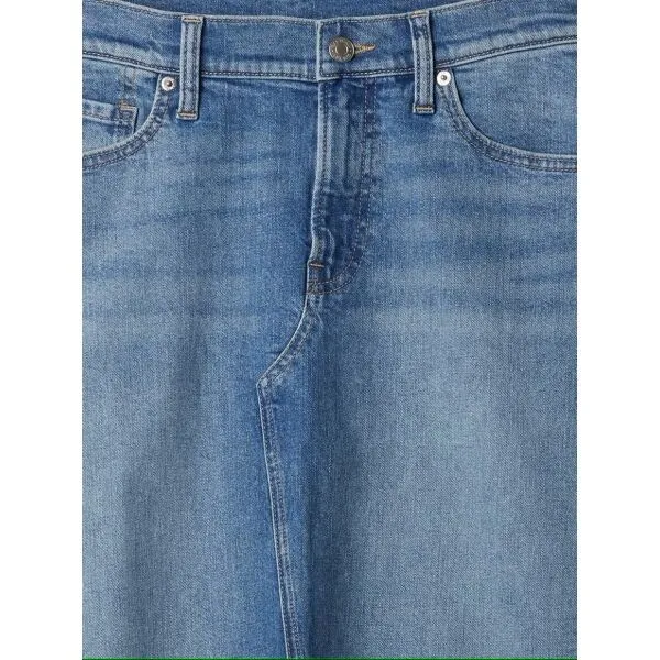 GAP V-DENIM MAXI Dámska sukňa, modrá, veľkosť
