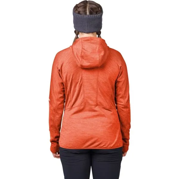 Hannah MEDA HOODY Dámska funkčná mikina, oranžová, veľkosť