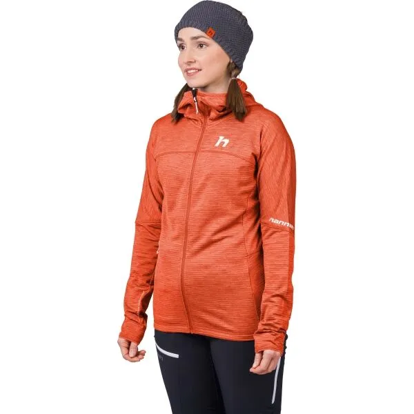 Hannah MEDA HOODY Dámska funkčná mikina, oranžová, veľkosť