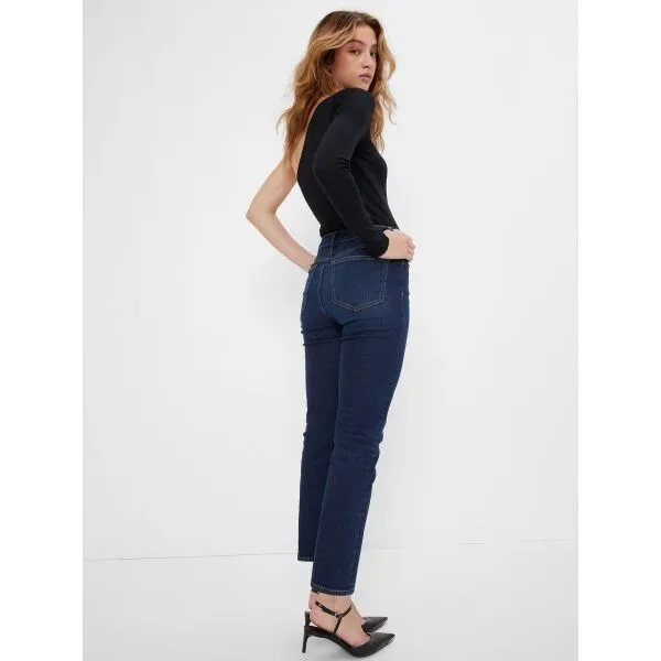 Tmavě modré dámské džíny vintage slim high rise GAP