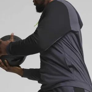 Puma CLOUDSPUN HOODIE Pánska športová mikina, tmavo sivá, veľkosť