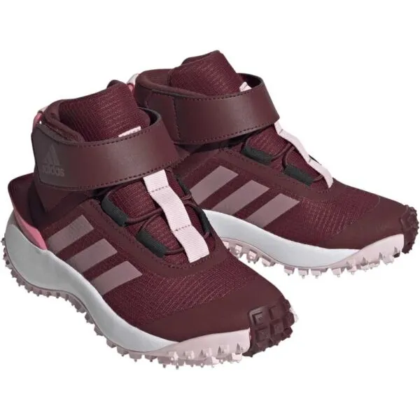 adidas FORTATRAIL EL Dievčenská outdoorová obuv, vínová, veľkosť