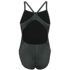 Nike HYDRASTRONG DELTA Dámske jednodielne plavky, tmavo sivá, veľkosť
