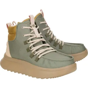 HEY DUDE WENDY PEAK APRES COATED TWILL Dámska zimná obuv, khaki, veľkosť