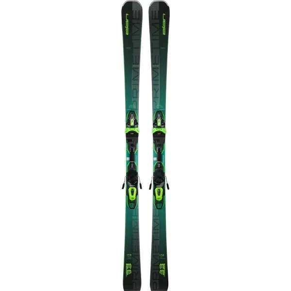 Elan PRIMETIME 33 FUSION X + EMX 12 GW Zjazdové lyže, tmavo zelená, veľkosť