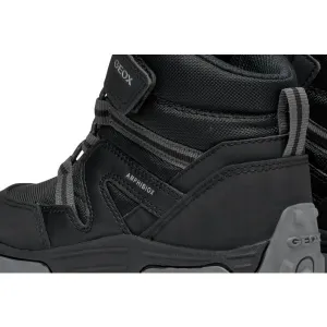 Geox J HIMALAYA B.B ABX D Chlapčenská členková obuv, čierna, veľkosť