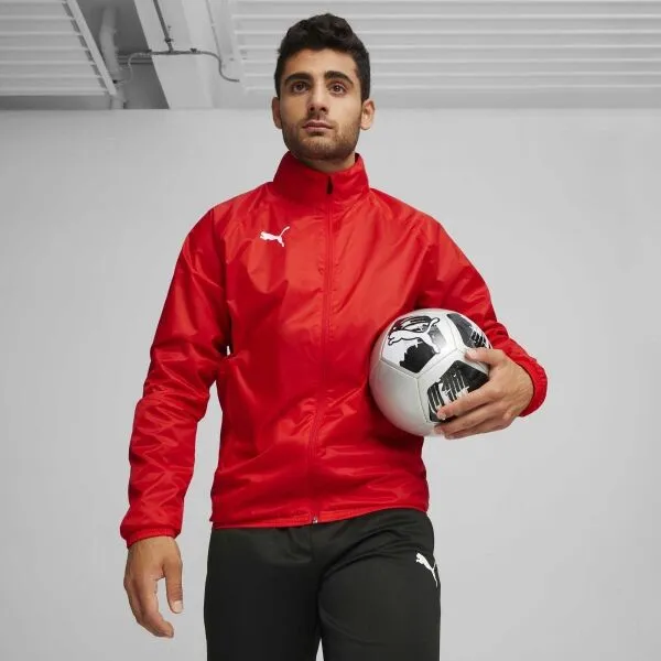 Puma TEAMGOAL ALL WEATHER JACKET Pánska športová bunda, červená, veľkosť
