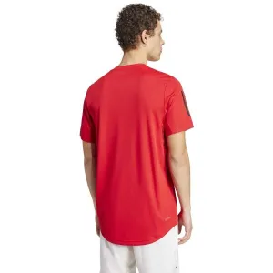 adidas CLUB 3-STRIPES TENNIS Pánske tenisové tričko, červená, veľkosť