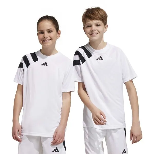 adidas FORTORE2 3 SHORTS Detské futbalové šortky, biela, veľkosť