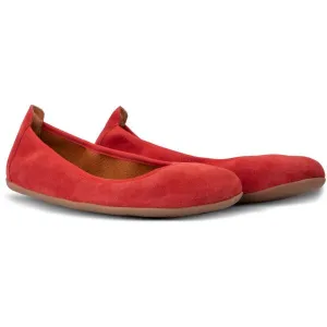 AYLLA BALLERINAS Dámska barefoot obuv, červená, veľkosť