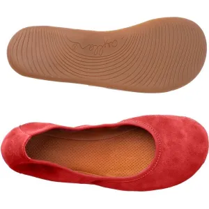 AYLLA BALLERINAS Dámska barefoot obuv, červená, veľkosť