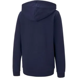 Puma TEAMGOAL 23 CASUALS HOODED JACKET JR Futbalová tepláková bunda, tmavo modrá, veľkosť